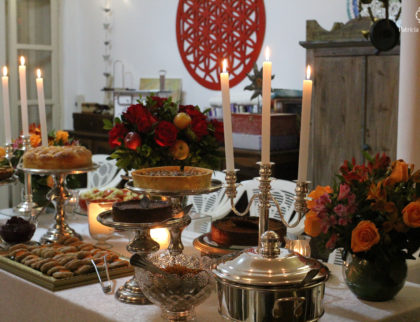 Decoração de mesa para Rosh Hashaná, o ano novo judaico por Patricia Junqueira