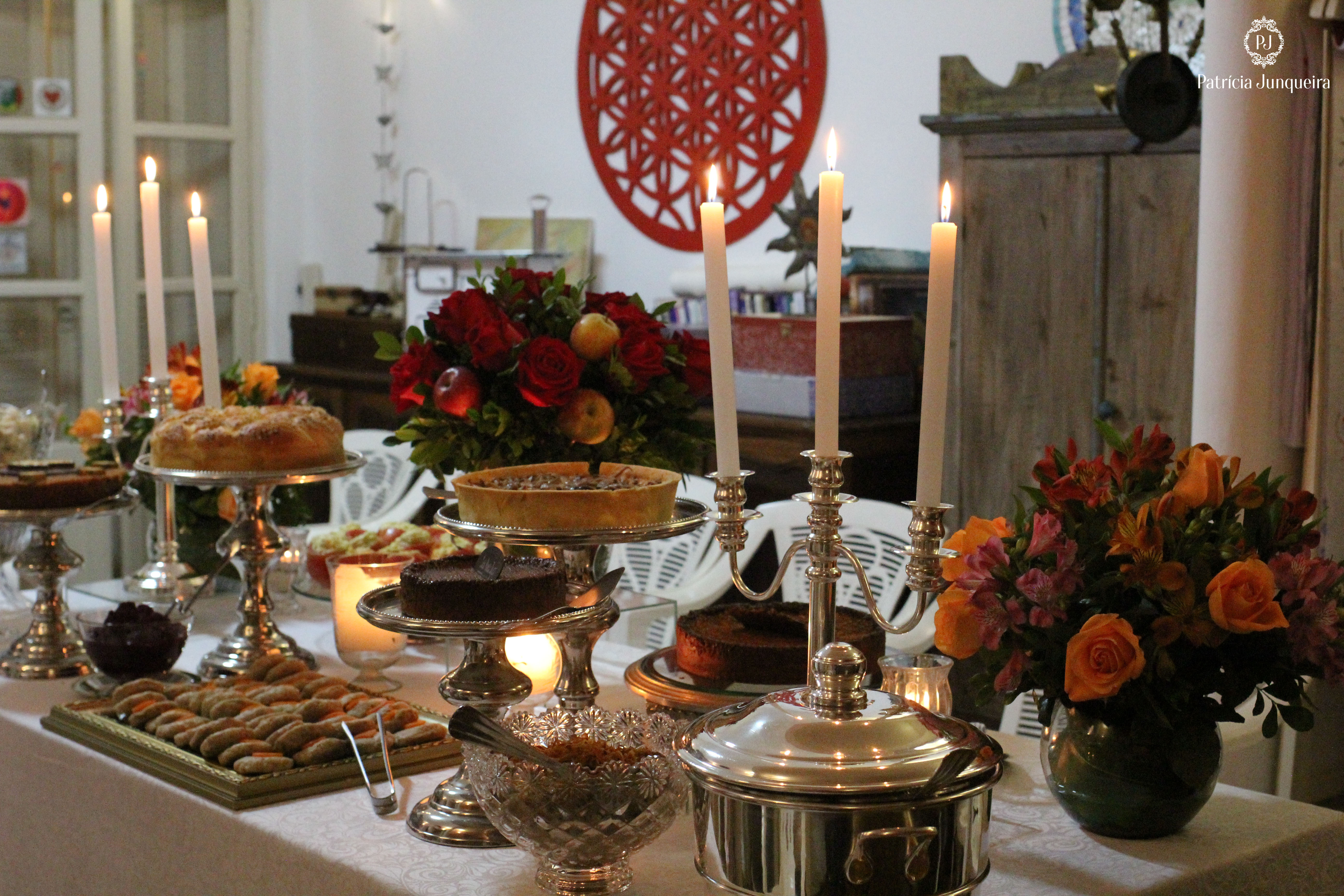 Decoração de mesa para Rosh Hashaná, o ano novo judaico por Patricia Junqueira