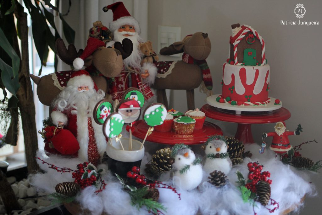 Decoração de Mesa de Natal de doces para crianças por Patricia Junqueira