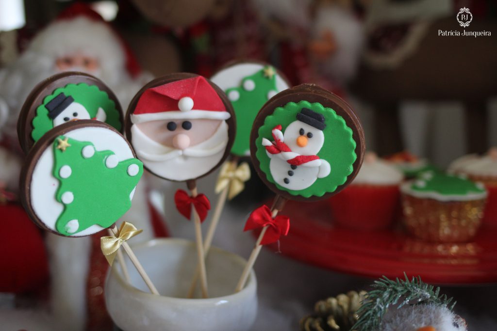 Decoração de Mesa de Natal de doces para crianças por Patricia Junqueira
